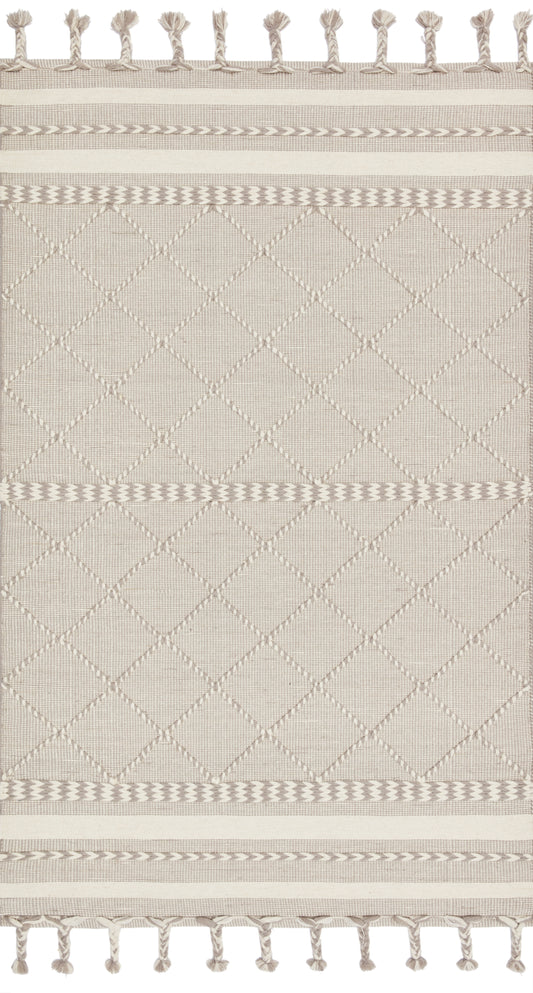 Loloi II Sawyer SAW-05 Silver Contemporary Hand Loomed Rug