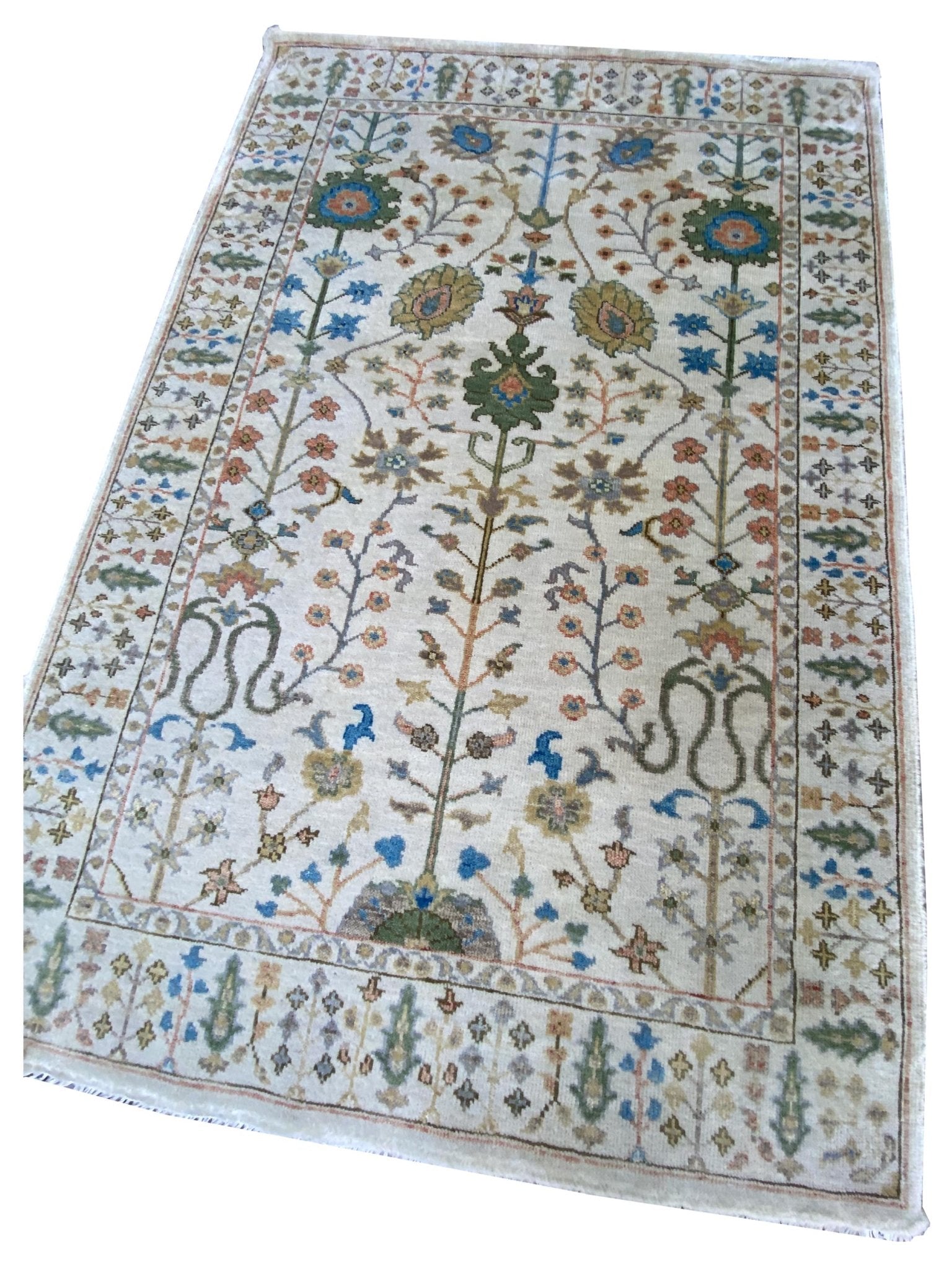 Artisan Cameron Ivory Traditional Knotted Rug - Rugs - Artisan - Atlanta Designer Rugs