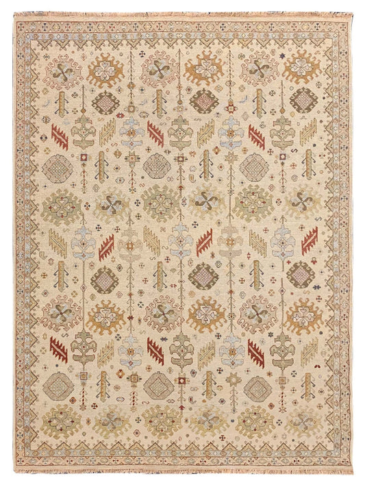 Artisan Sandra Ivory Beige Traditional Knotted Rug - Rugs - Artisan - Atlanta Designer Rugs