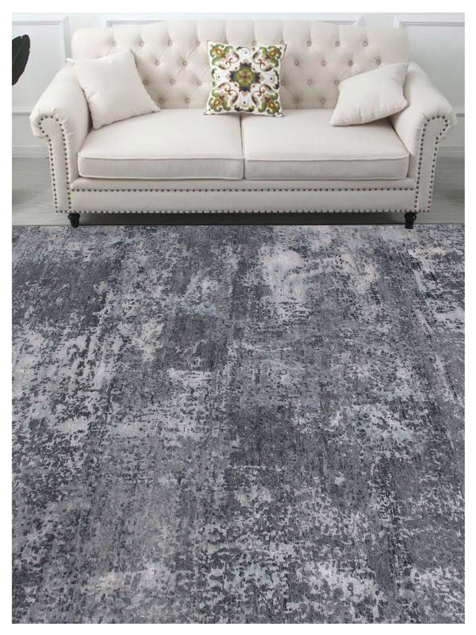 Limited SUNBURY SB - 112 CHARCOAL Transitional Knotted Rug - Rugs - Limited - Atlanta Designer Rugs