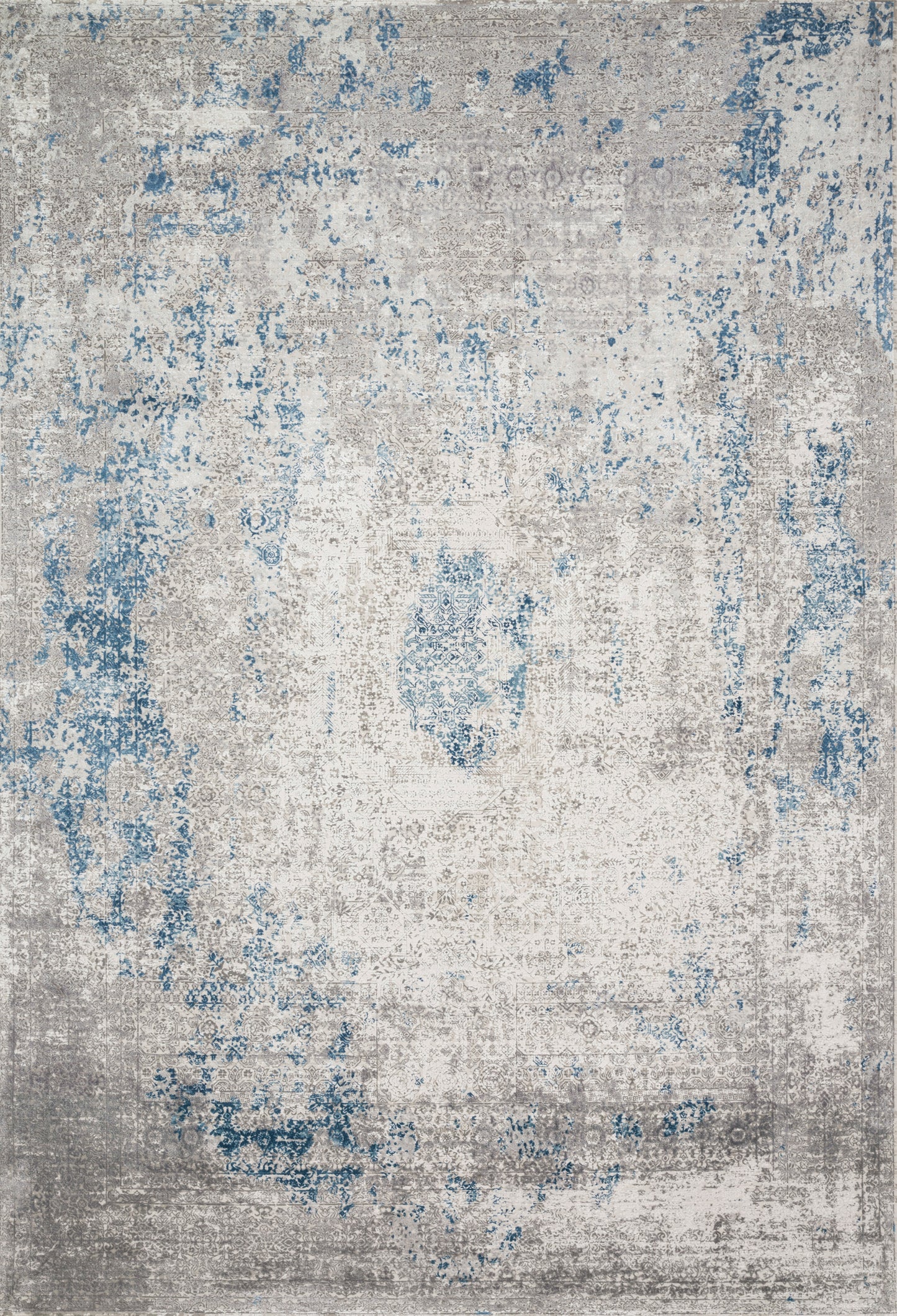 Loloi SIENNE SIE-01 Dove Ocean Contemporary Power Loomed Rug