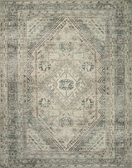 Magnolia Home Sinclair SIN-04 Natural Sage Machine Washable Power Loomed Rug