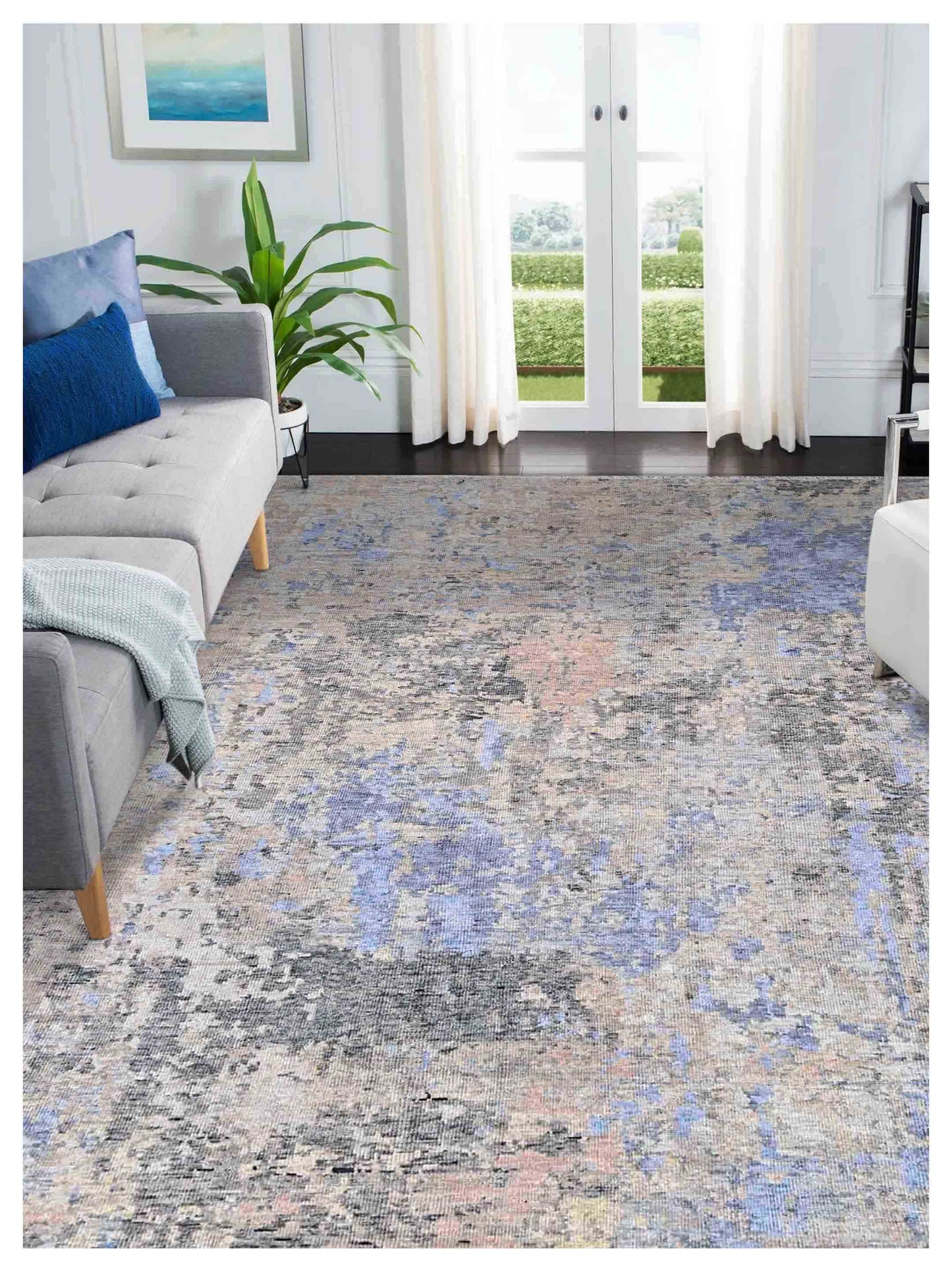 Artisan Hudson  Blue  Transitional  Rug