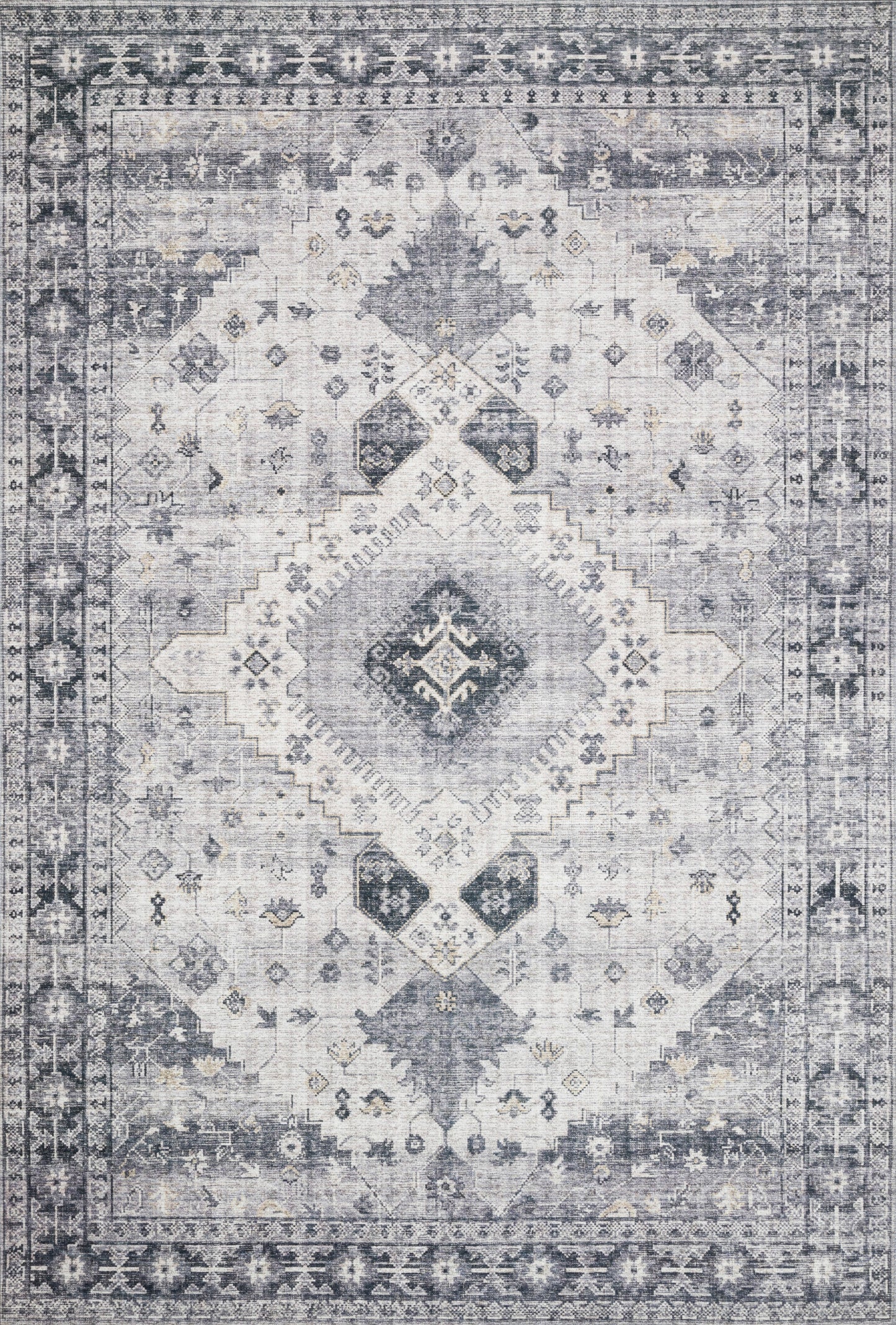 Loloi II Skye SKY-02 Silver Grey Traditional Power Loomed Rug