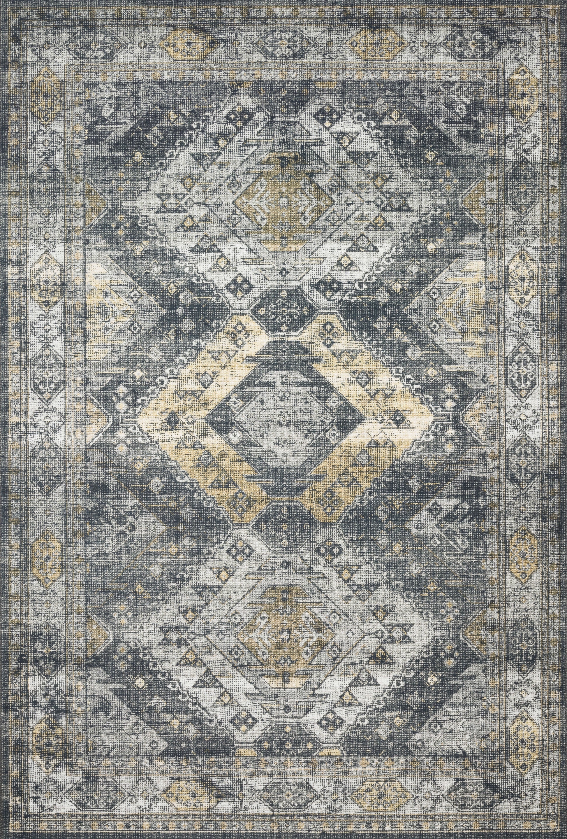 Loloi II Skye SKY-09 Graphite Silver Traditional Power Loomed Rug