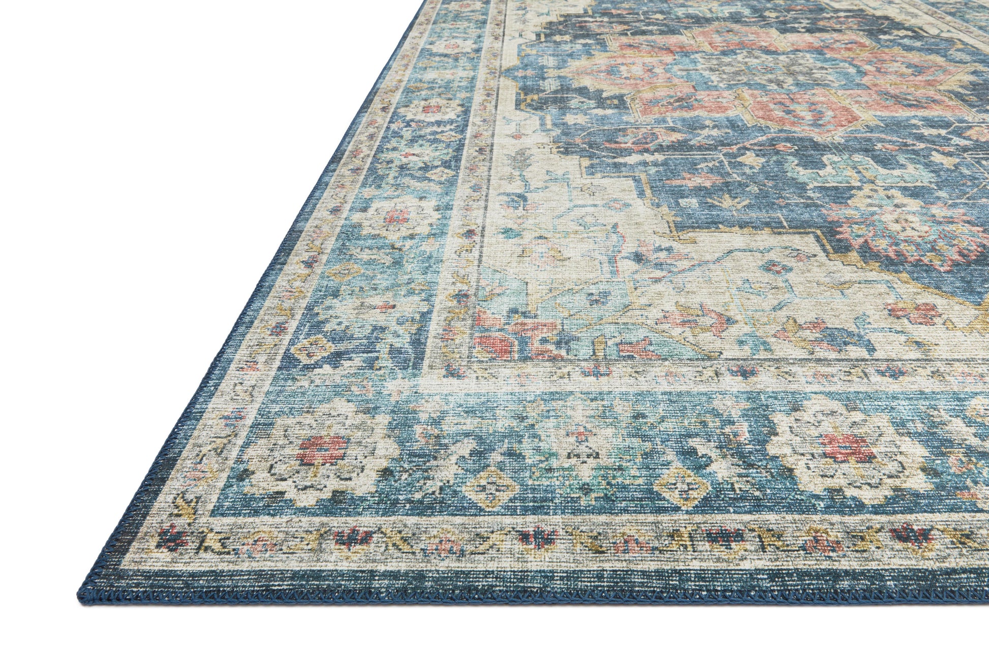 Loloi II Skye SKY-12 Ocean Multi Traditional Power Loomed Rug