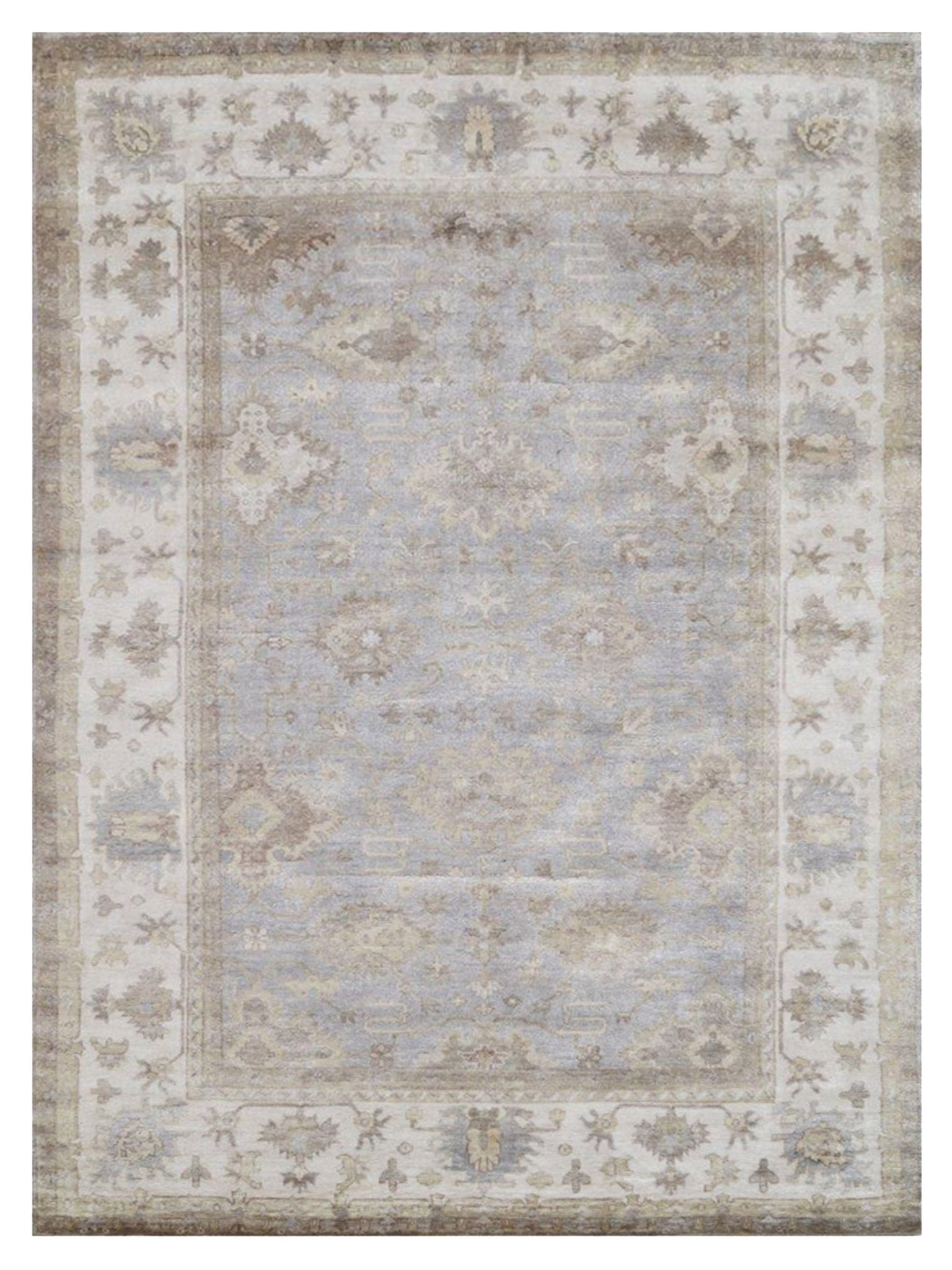 Artisan Audrey Aqua Traditional Knotted Rug - Rugs - Artisan - Atlanta Designer Rugs