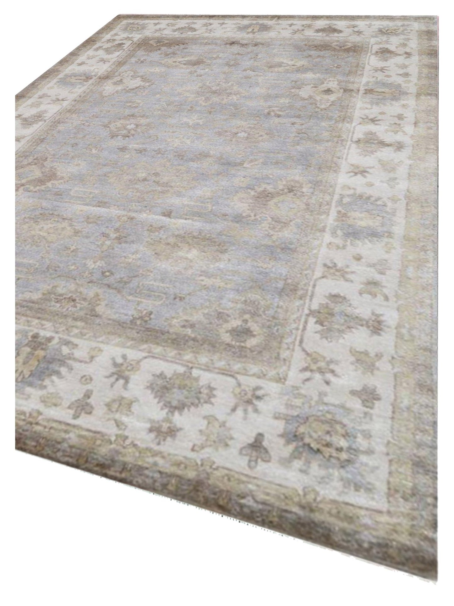 Artisan Audrey Aqua Traditional Knotted Rug - Rugs - Artisan - Atlanta Designer Rugs