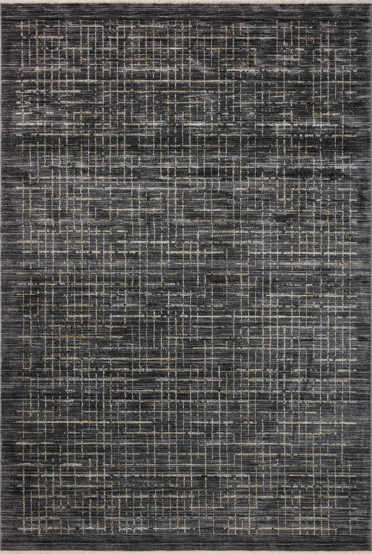 Loloi Soho SOH-01 Onyx Silver Contemporary Power Loomed Rug