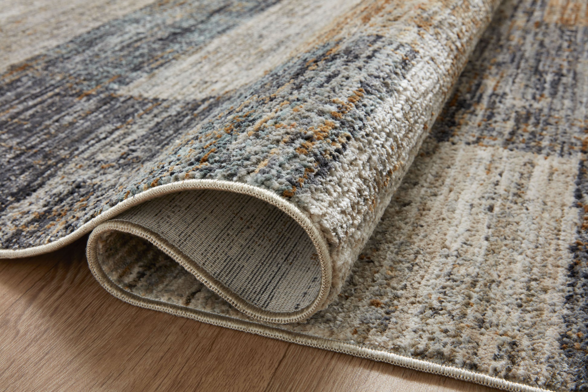 Loloi Soho SOH-08 Grey Gold Contemporary Power Loomed Rug