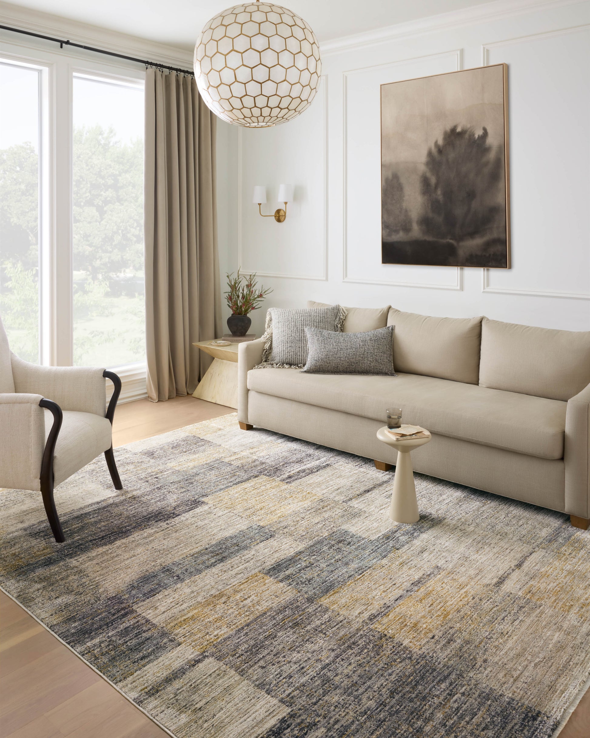 Loloi Soho SOH-08 Grey Gold Contemporary Power Loomed Rug