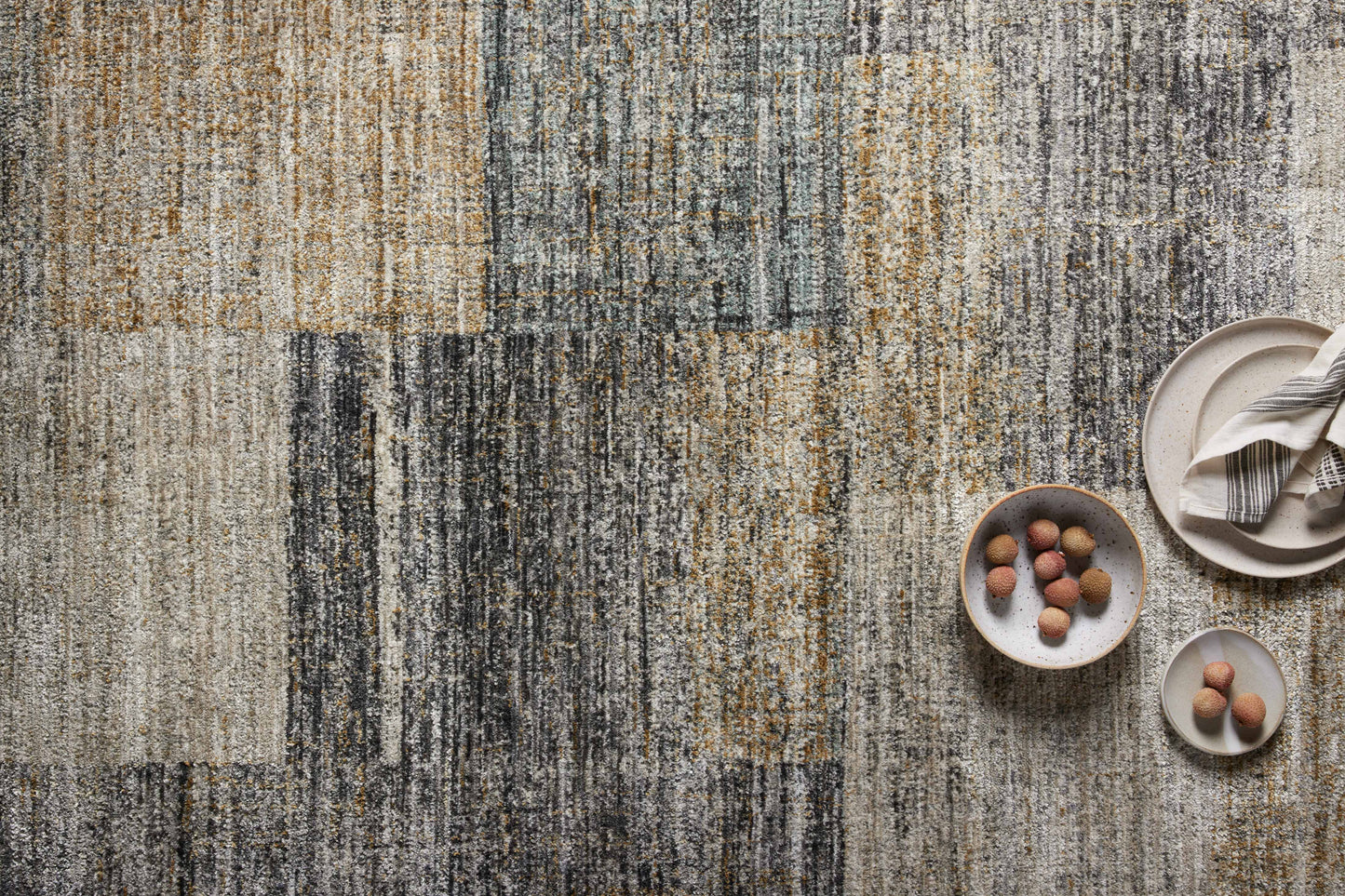 Loloi Soho SOH-08 Grey Gold Contemporary Power Loomed Rug