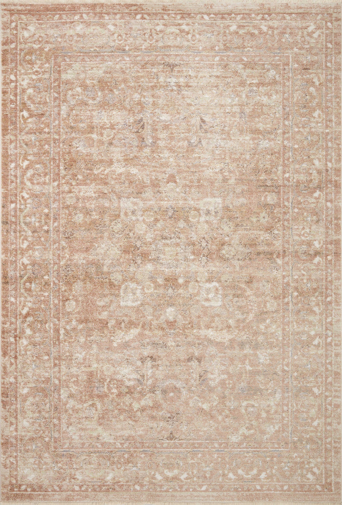 Loloi Sonnet SNN-04 Terracotta Natural Traditional Power Loomed Rug