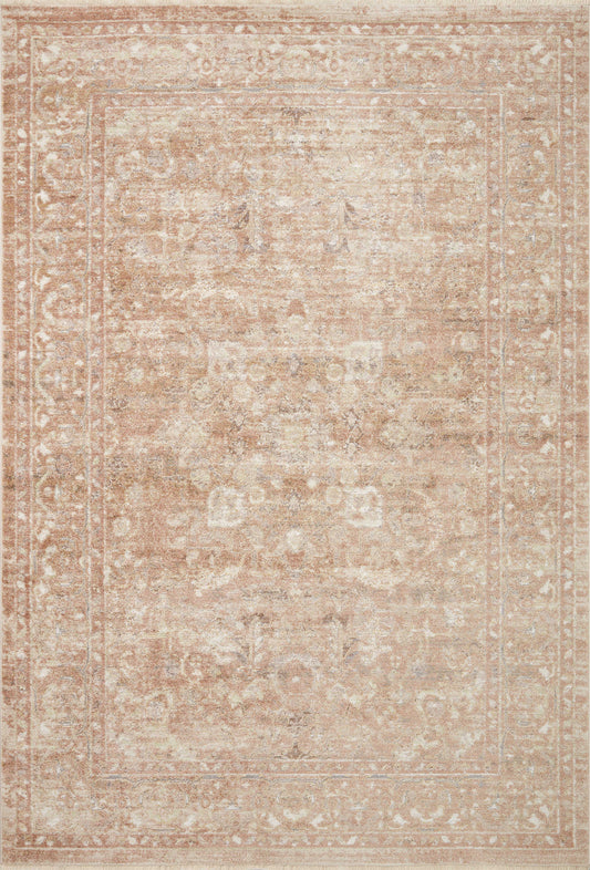 Loloi Sonnet SNN-04 Terracotta Natural Traditional Power Loomed Rug