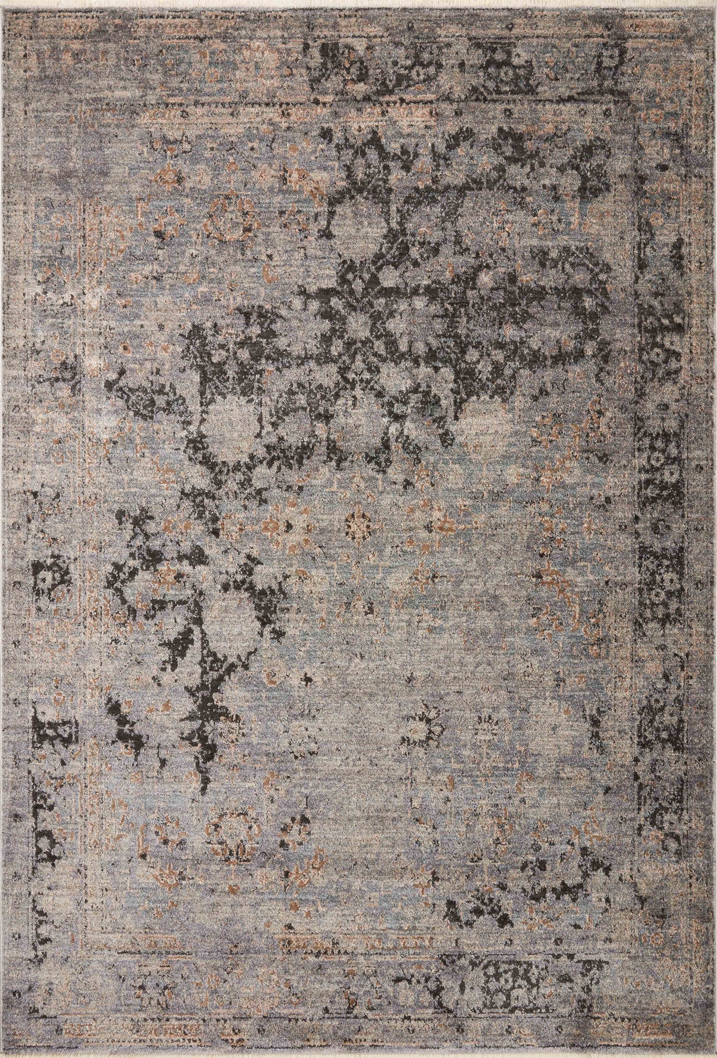 Loloi Sonnet SNN-05 Charcoal Slate Traditional Power Loomed Rug