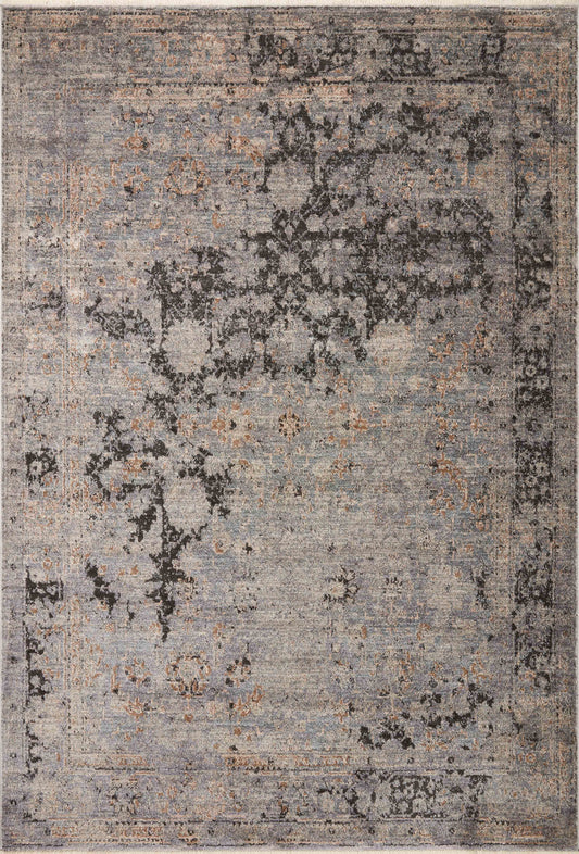 Loloi Sonnet SNN-05 Charcoal Slate Traditional Power Loomed Rug