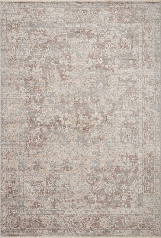 Loloi Sonnet SNN-05 Silver Natural Traditional Power Loomed Rug