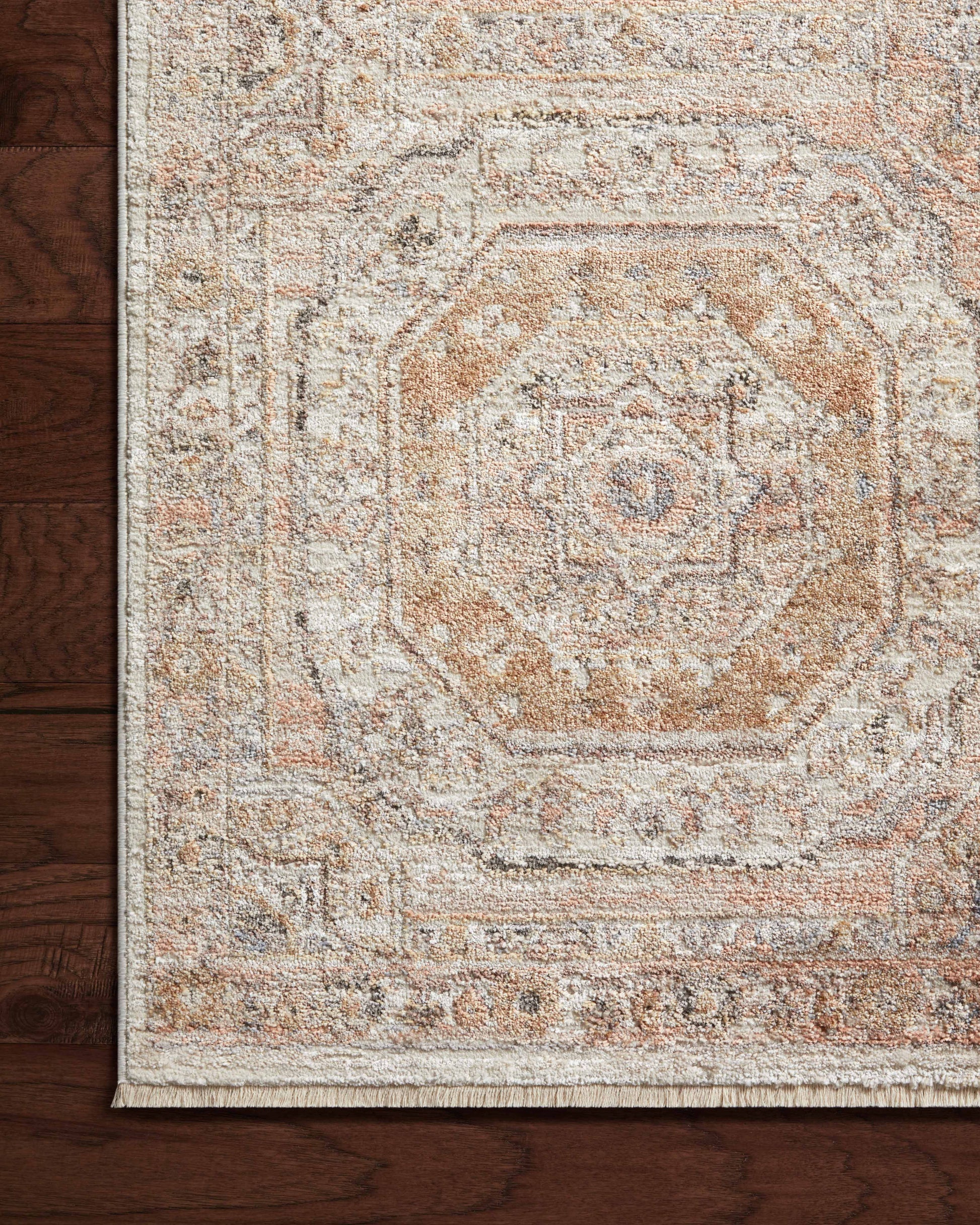 Loloi Sonnet SNN-06 Apricot Multi Traditional Power Loomed Rug