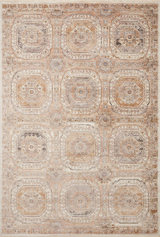 Loloi Sonnet SNN-06 Apricot Multi Traditional Power Loomed Rug