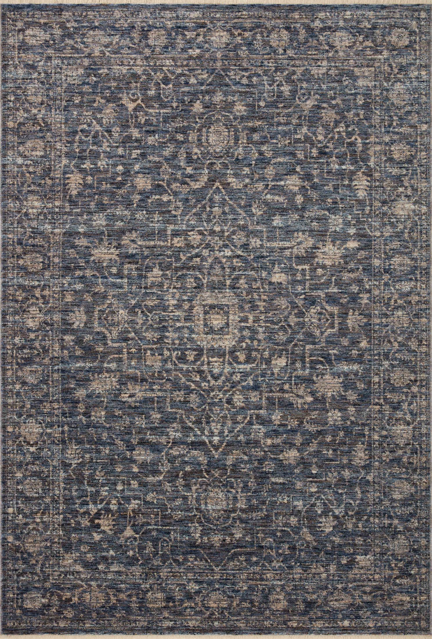 Loloi II Sorrento SOR-01 Midnight Natural Traditional Power Loomed Rug