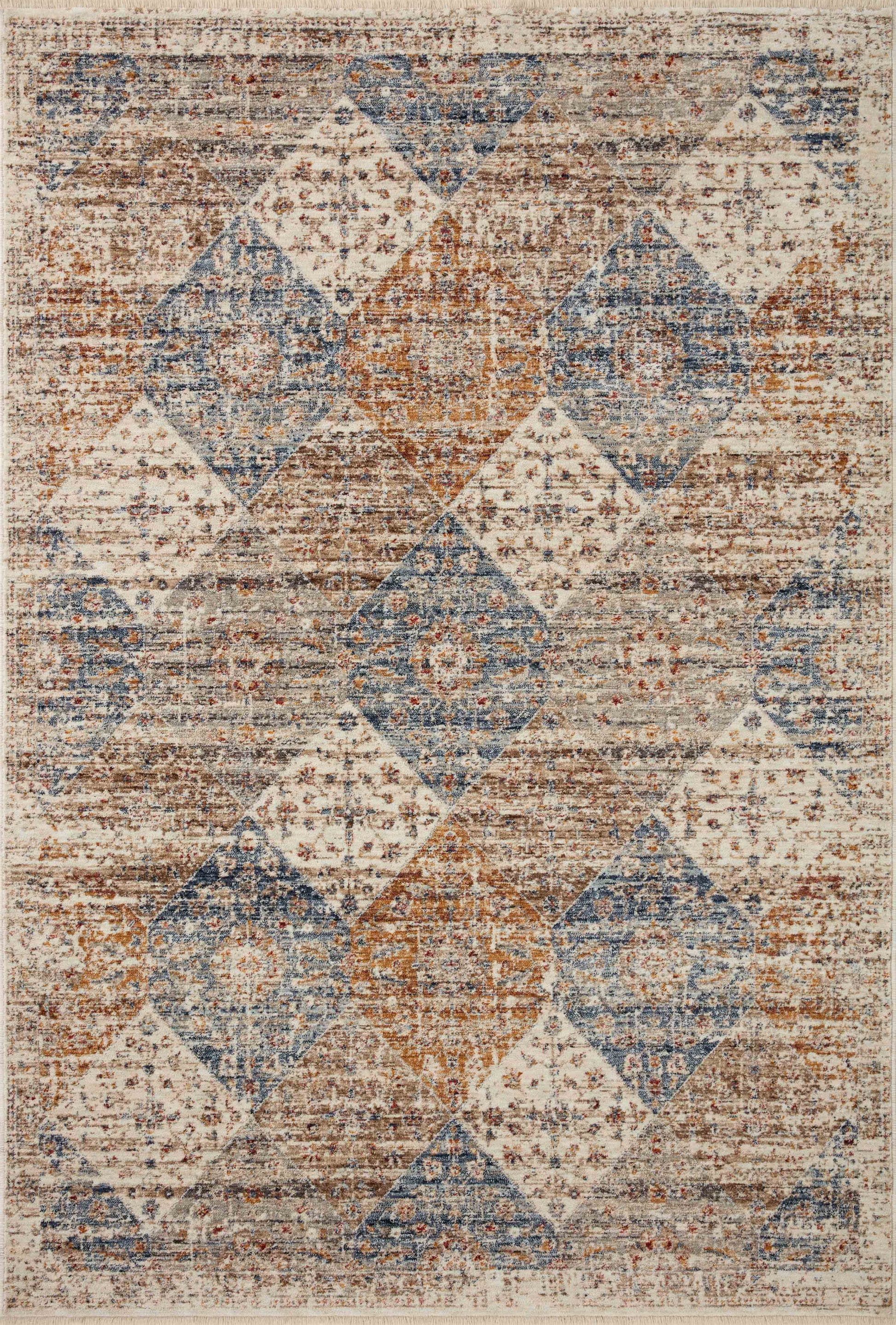 Loloi II Sorrento SOR-02 Ivory Multi Traditional Power Loomed Rug