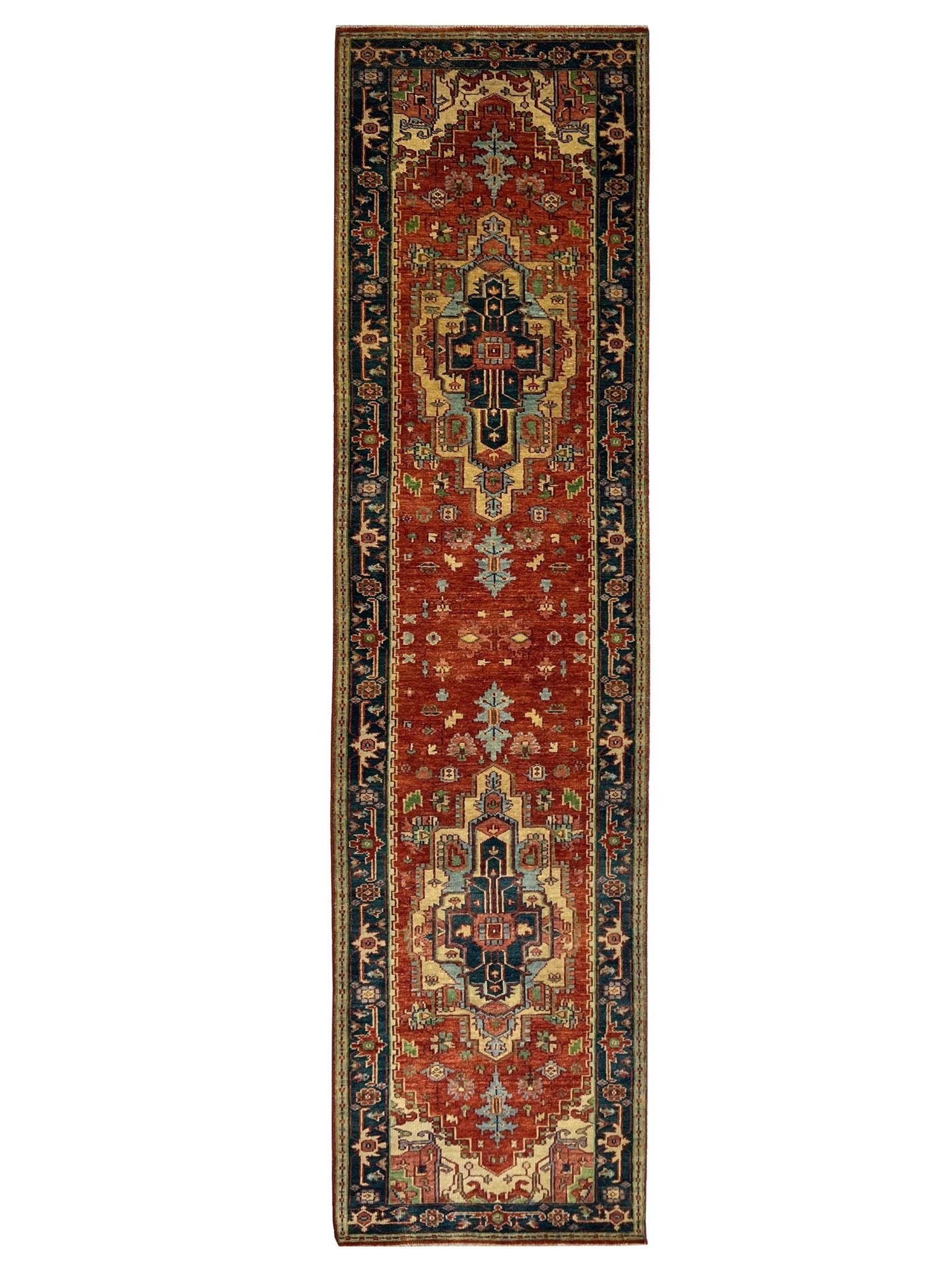 Artisan Sarapi Red Black Traditional Knotted Rug - Rugs - Artisan - Atlanta Designer Rugs