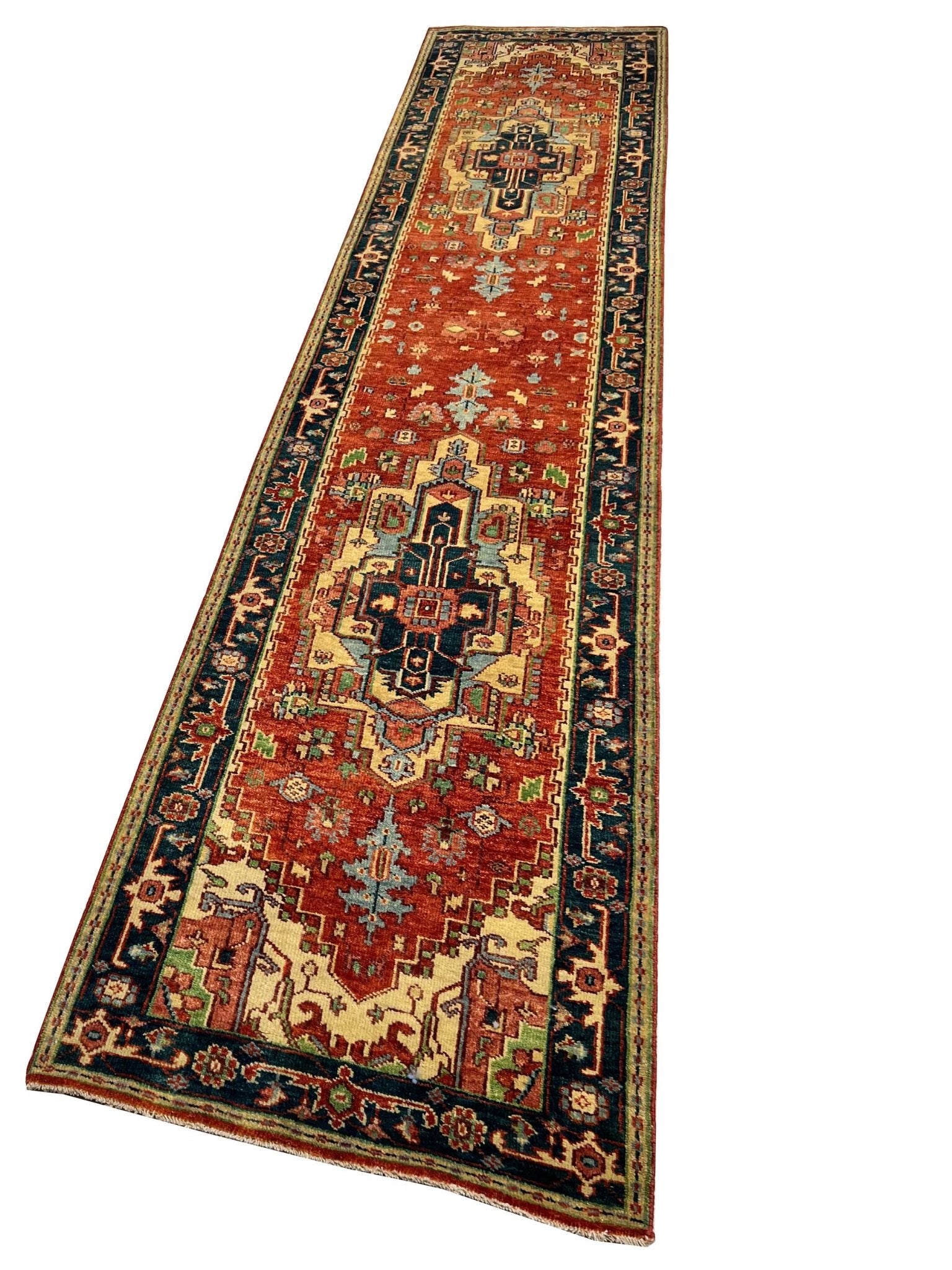 Artisan Sarapi Red Black Traditional Knotted Rug - Rugs - Artisan - Atlanta Designer Rugs