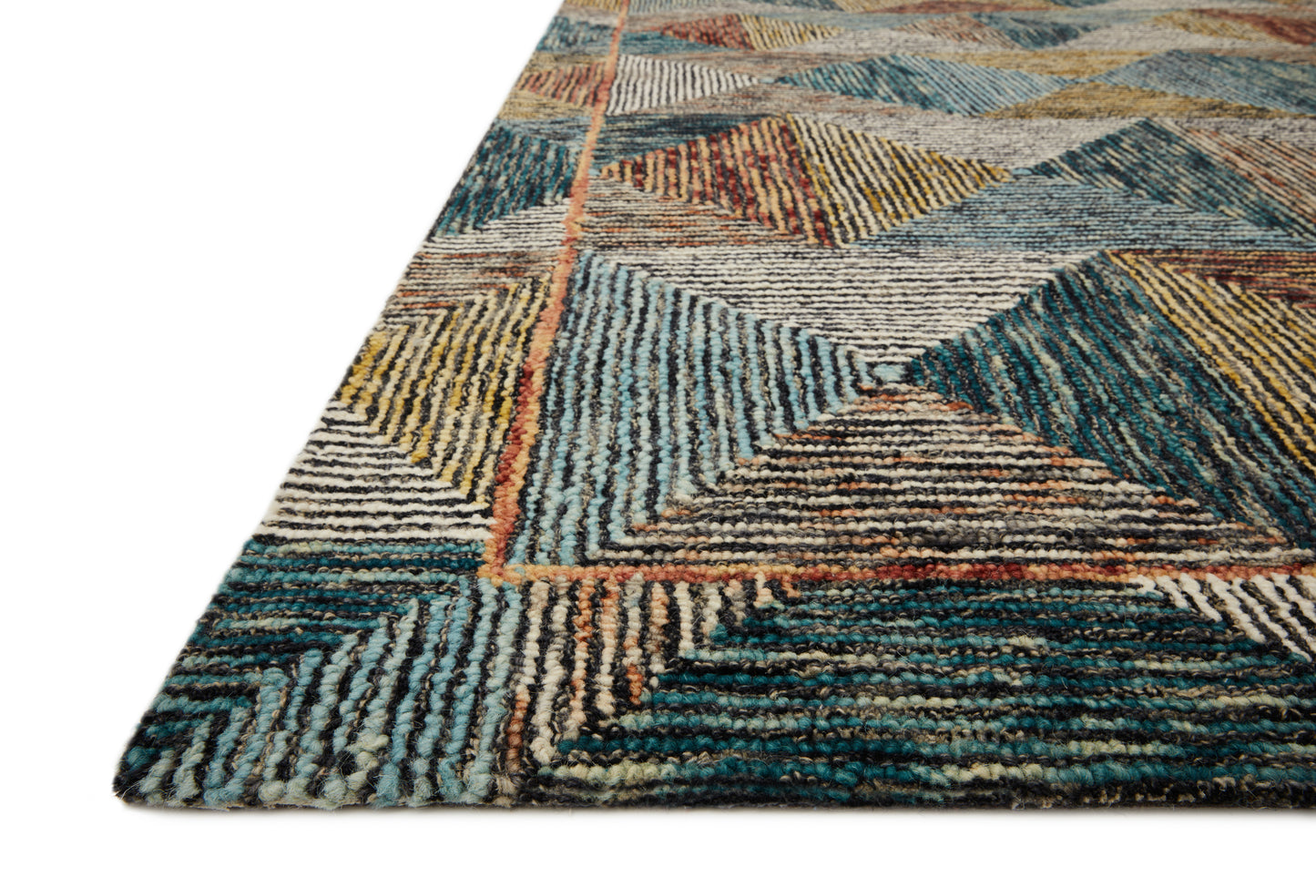 Loloi II Spectrum SPE-01 Lagoon Spice Contemporary Hooked Rug