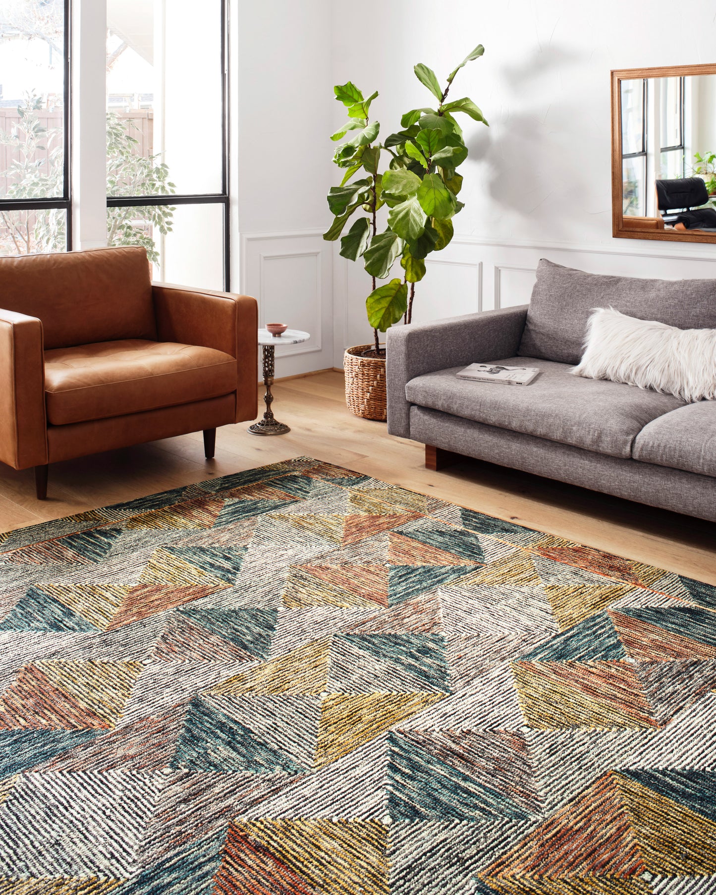 Loloi II Spectrum SPE-01 Lagoon Spice Contemporary Hooked Rug