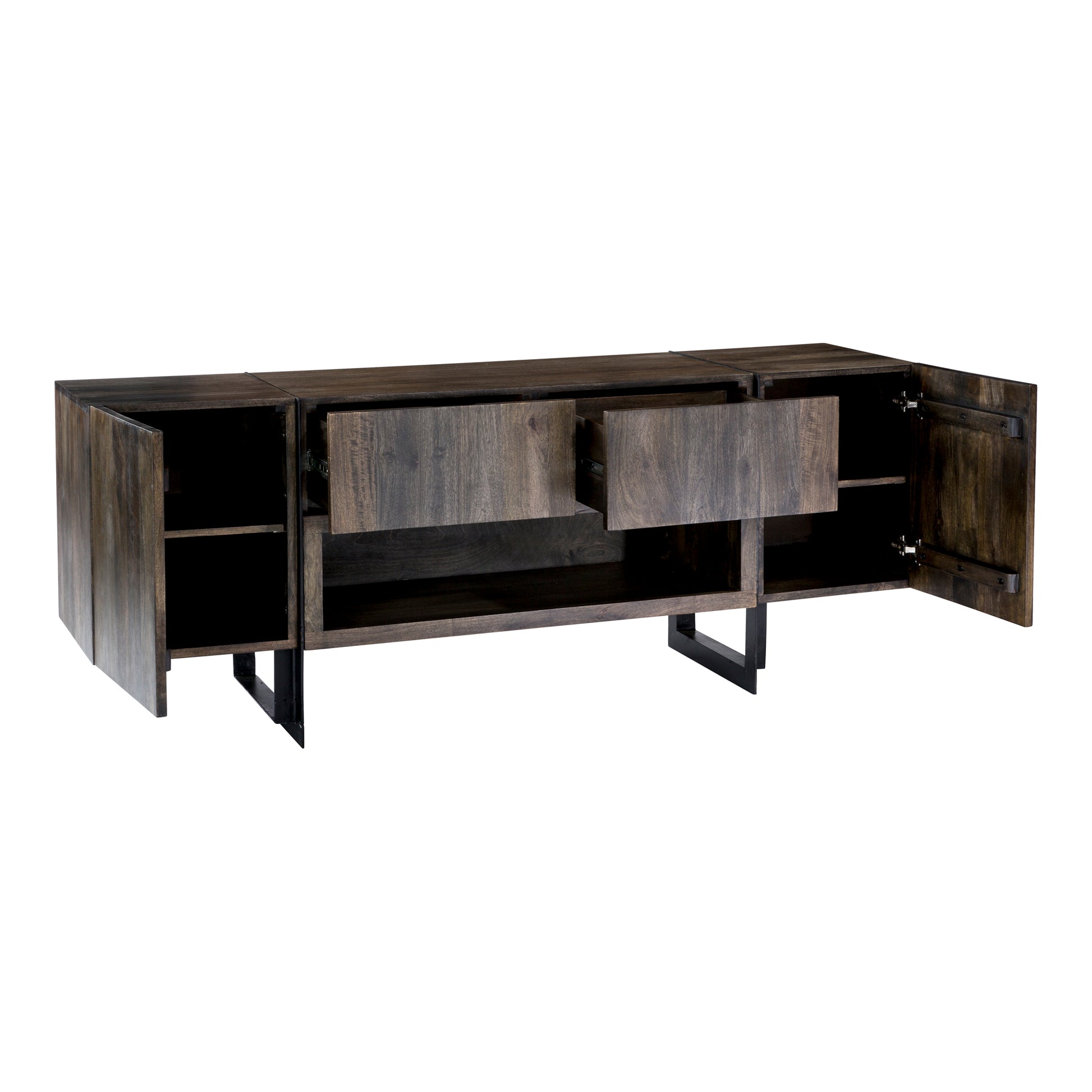 Moes Home Media Units Tiburon Natural Contemporary Furniture