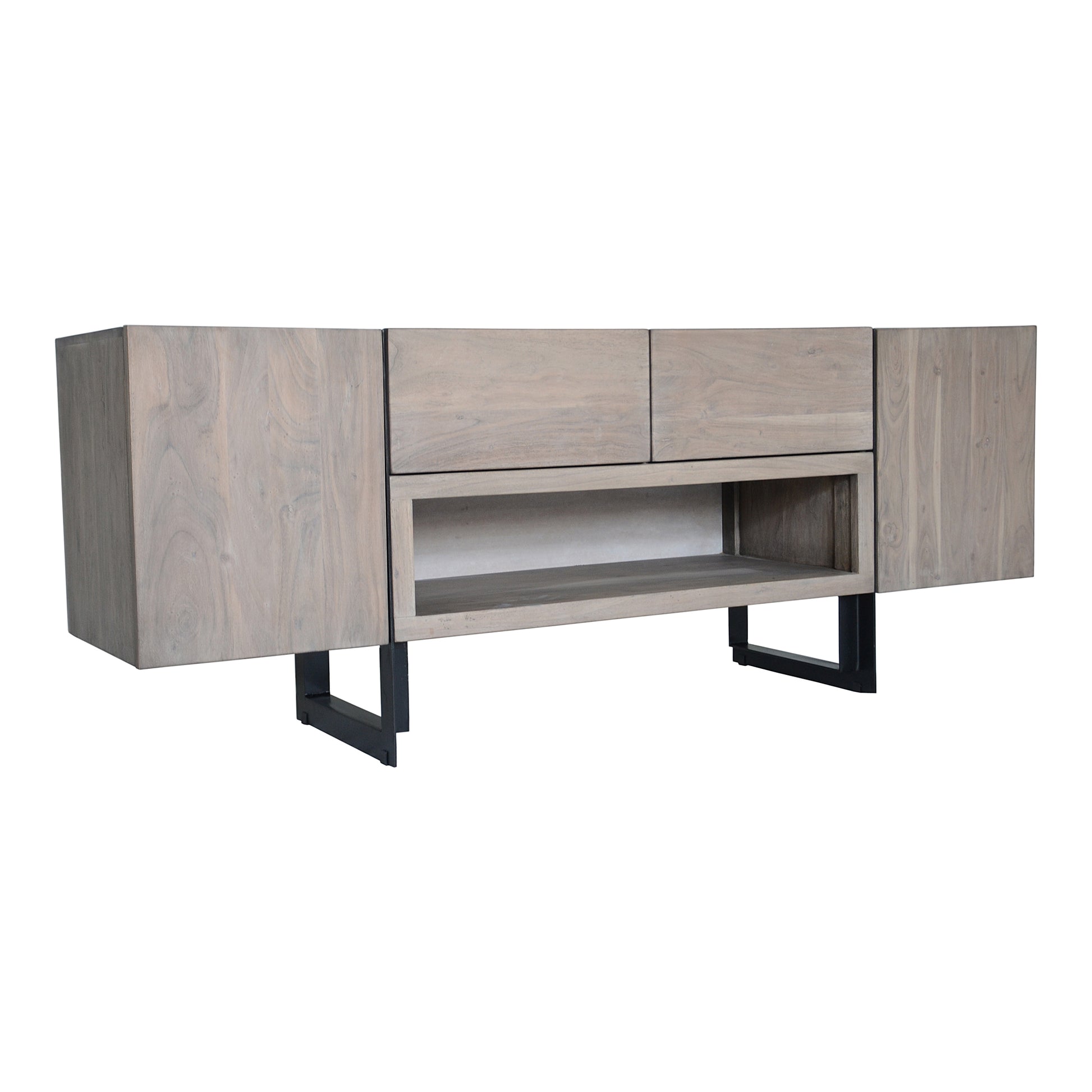 Moes Home Media Units Tiburon Grey Contemporary Furniture