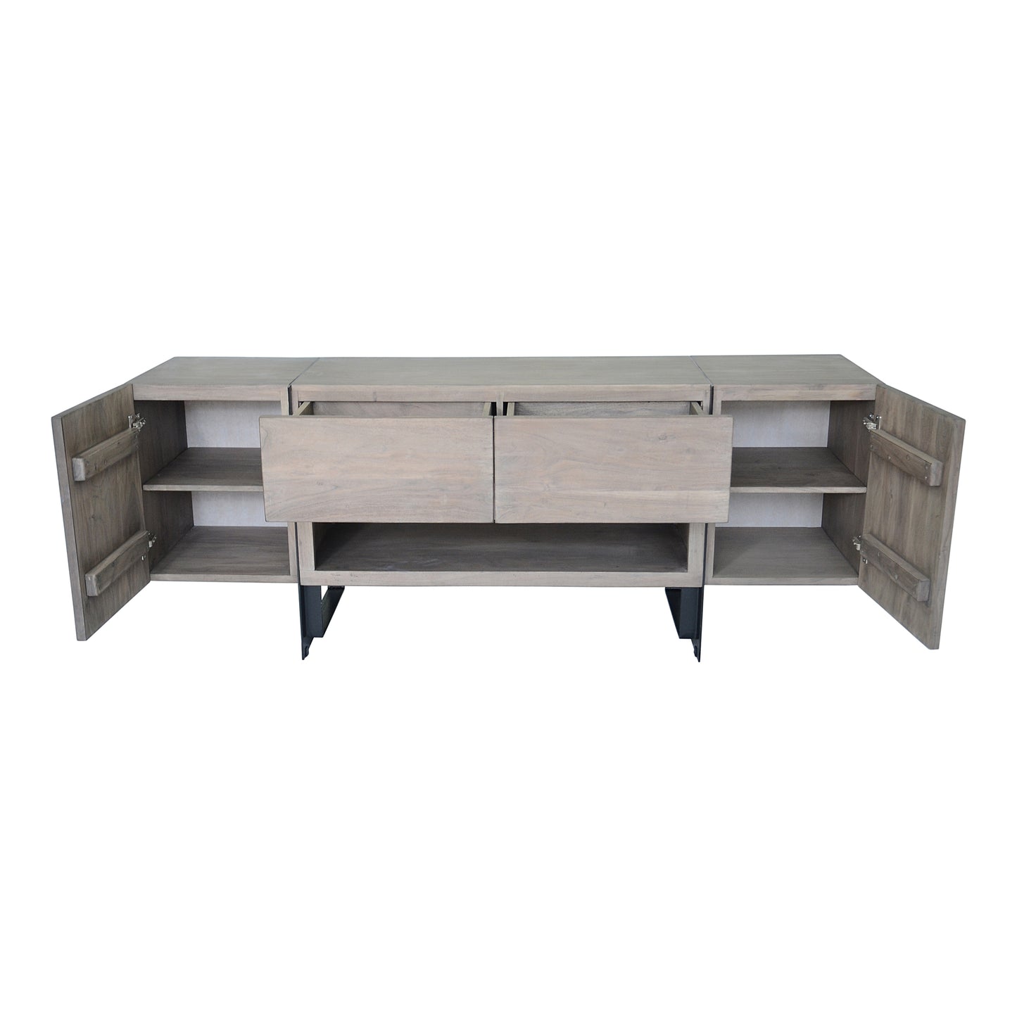 Moes Home Media Units Tiburon Grey Contemporary Furniture