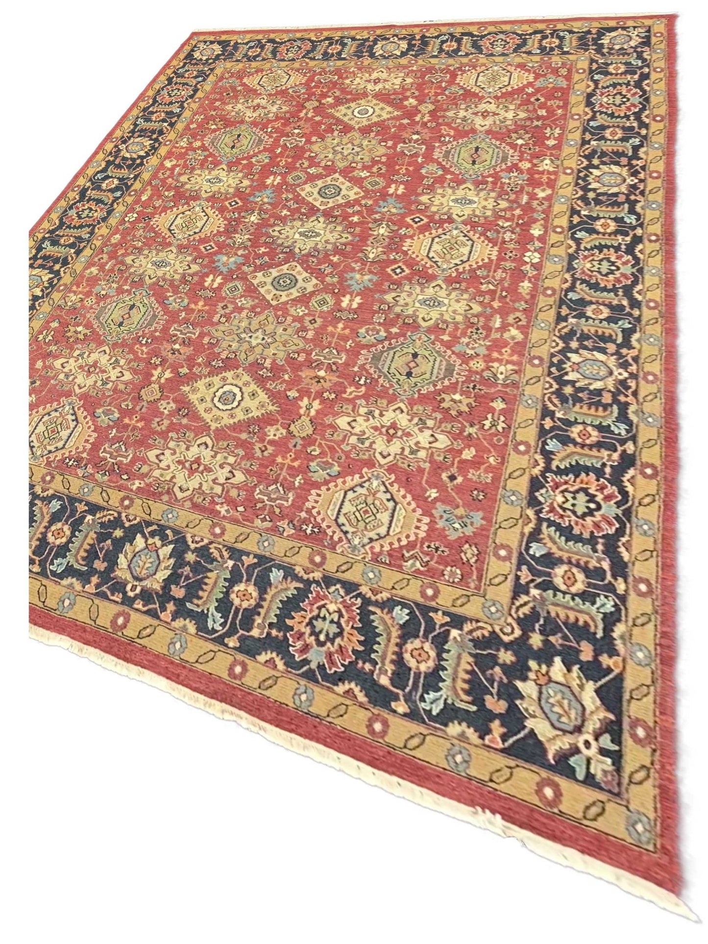 Artisan Sandra Red Black Traditional Knotted Rug - Rugs - Artisan - Atlanta Designer Rugs