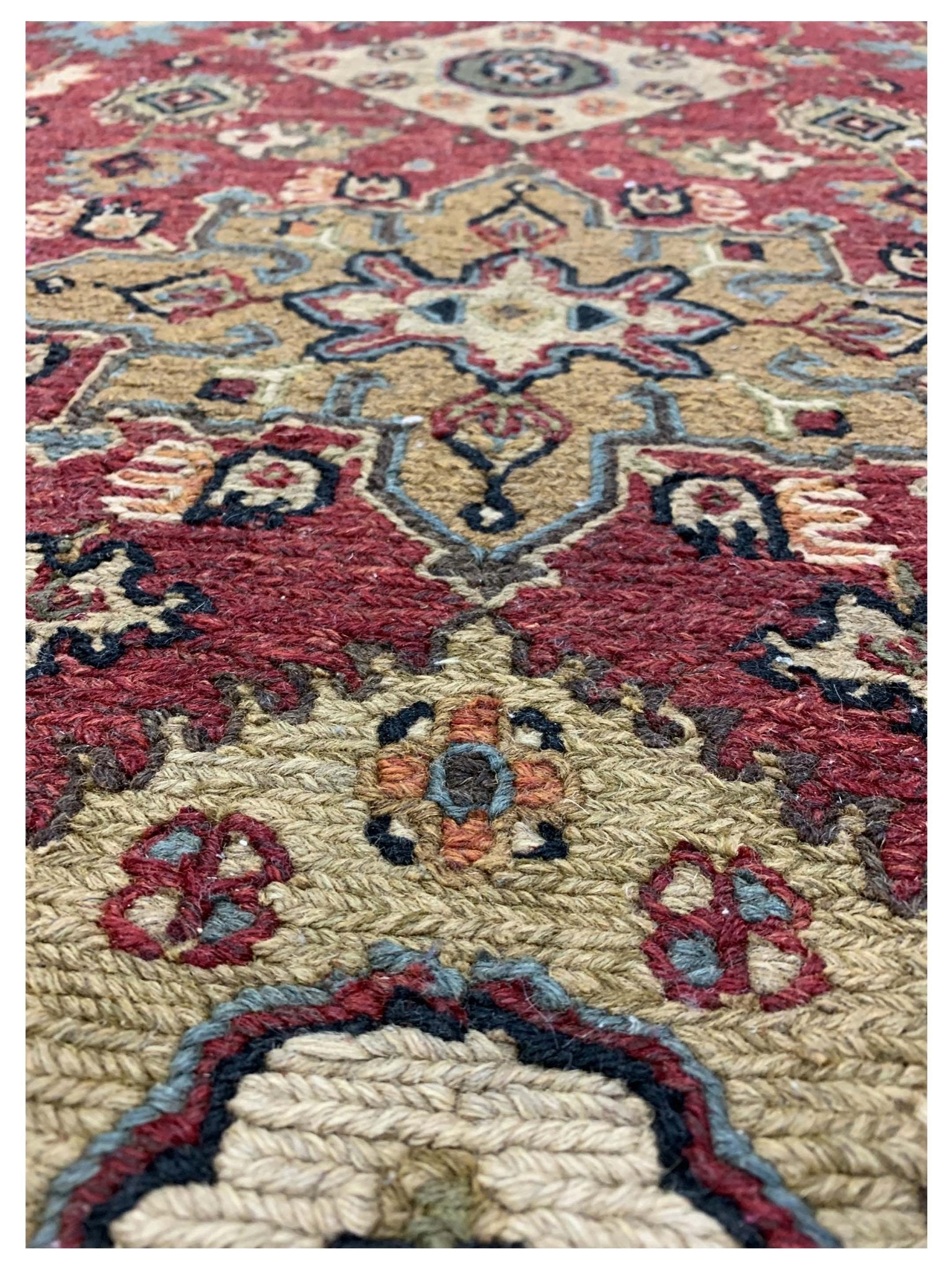 Artisan Sandra Red Black Traditional Knotted Rug - Rugs - Artisan - Atlanta Designer Rugs