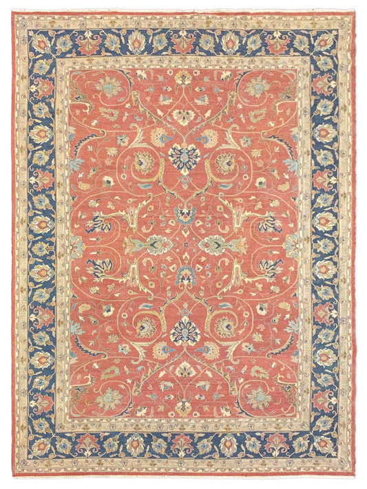 Artisan Sandra Rust Navy Traditional Knotted Rug - Rugs - Artisan - Atlanta Designer Rugs