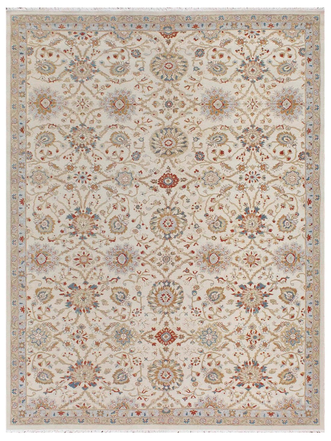 Artisan Sandra Beige Traditional Knotted Rug - Rugs - Artisan - Atlanta Designer Rugs