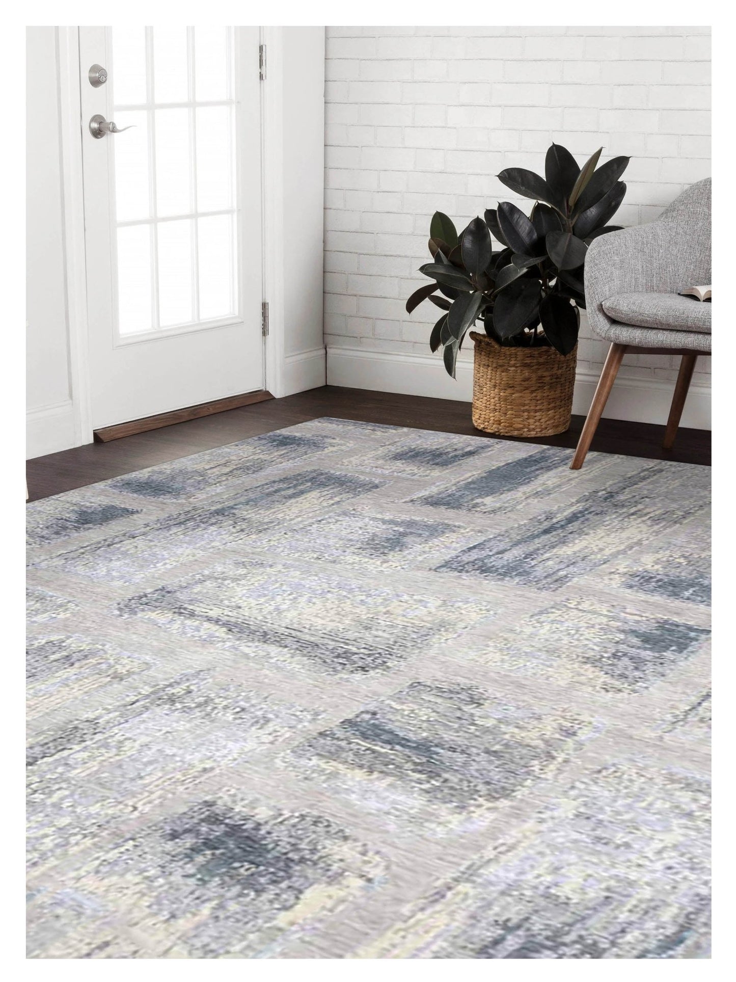 Limited SYDNEY SD - 541 LIGHT GRAY Transitional Knotted Rug - Rugs - Limited - Atlanta Designer Rugs