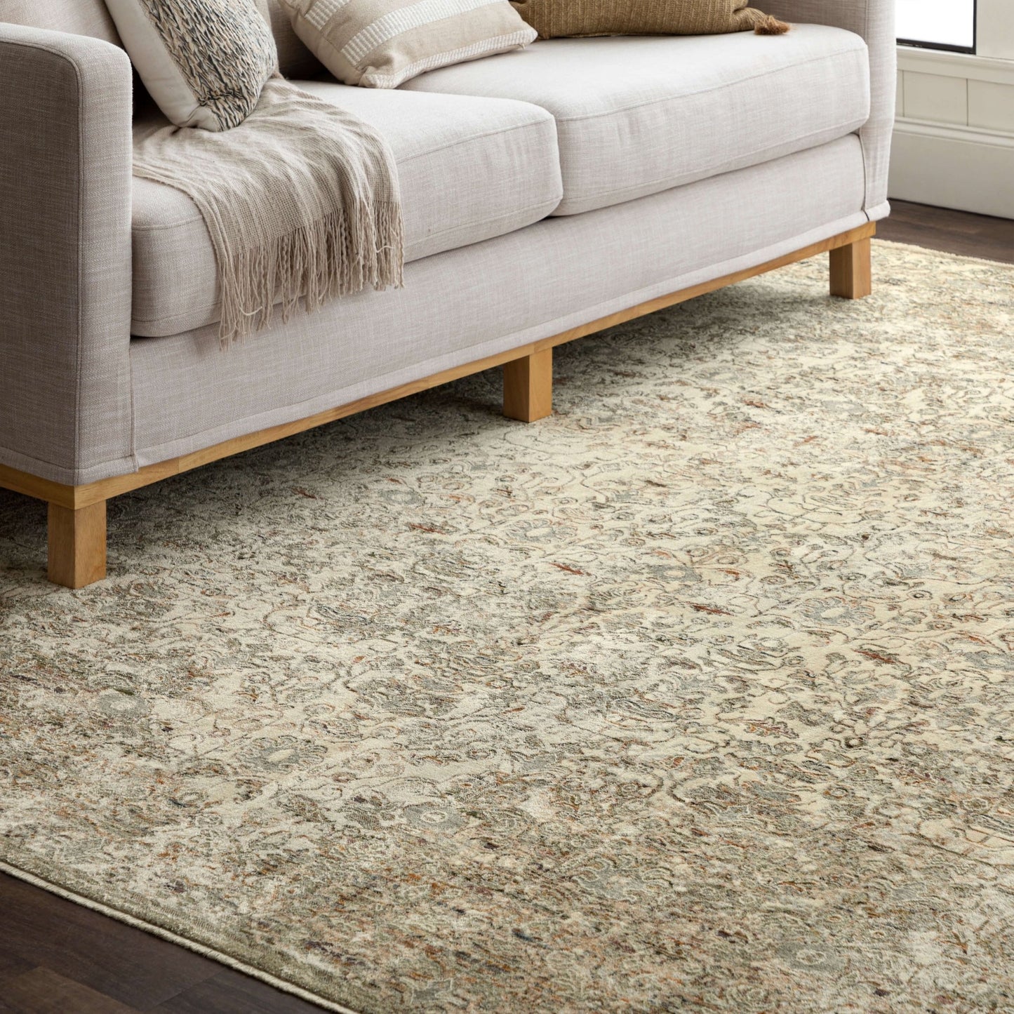 Karastan Divina R1156 Cream Machinemade Rug - Rugs - Karastan - Atlanta Designer Rugs