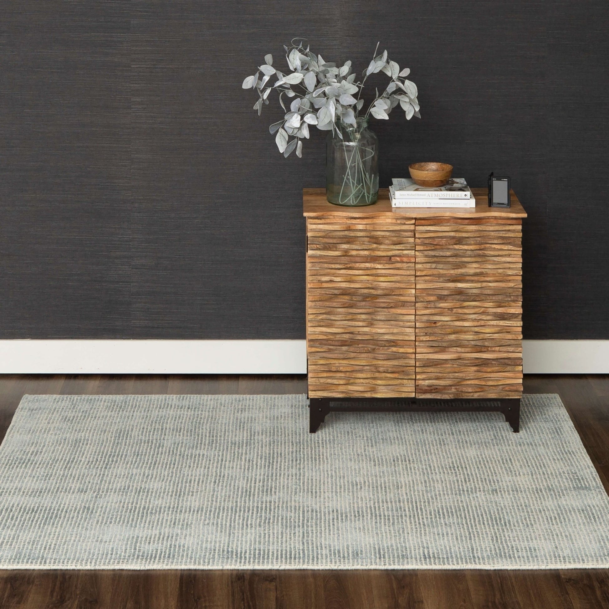 Karastan Labyrinth RG177 Blue Modern/Contemporary Loom Rug - Rugs - Karastan - Atlanta Designer Rugs