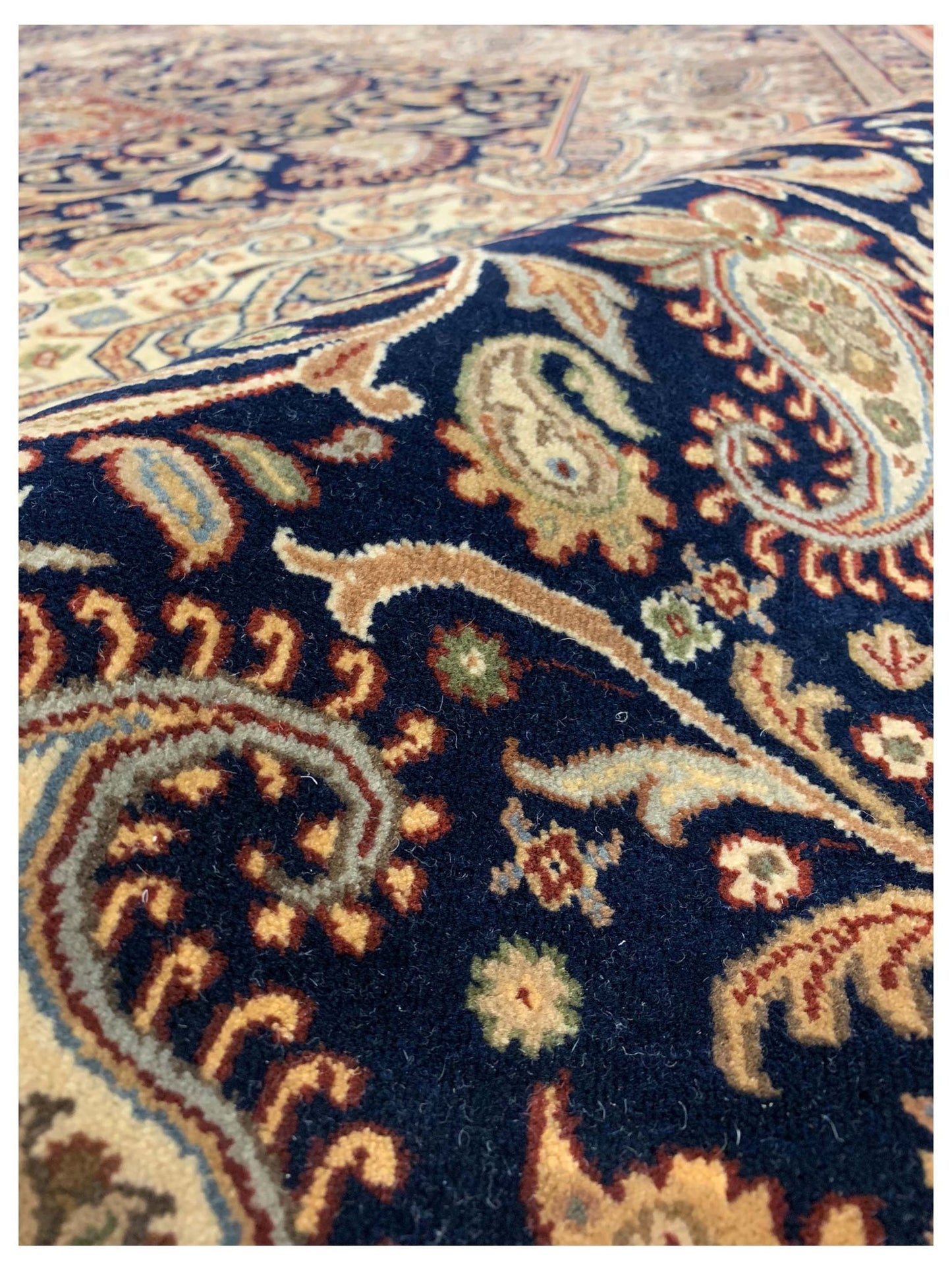 Artisan Michelle Navy Rust Traditional Knotted Rug - Rugs - Artisan - Atlanta Designer Rugs