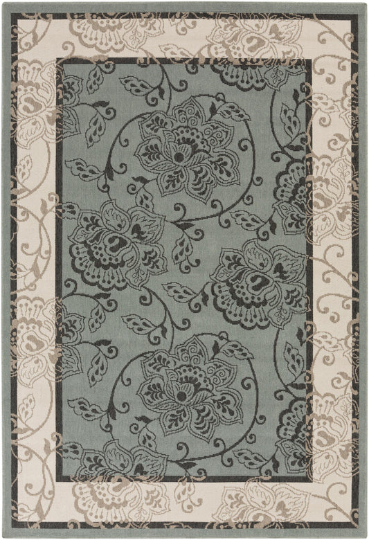 Surya Alfresco ALF-9594 Dusty Sage  Traditional Machinemade Rug