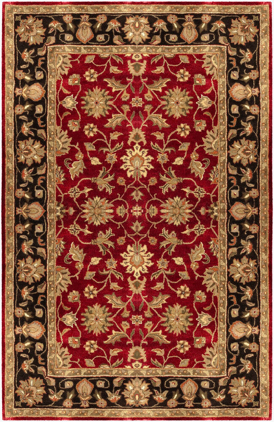 Surya Crowne CRN-6013 Burgandy  Traditional Tufted Rug