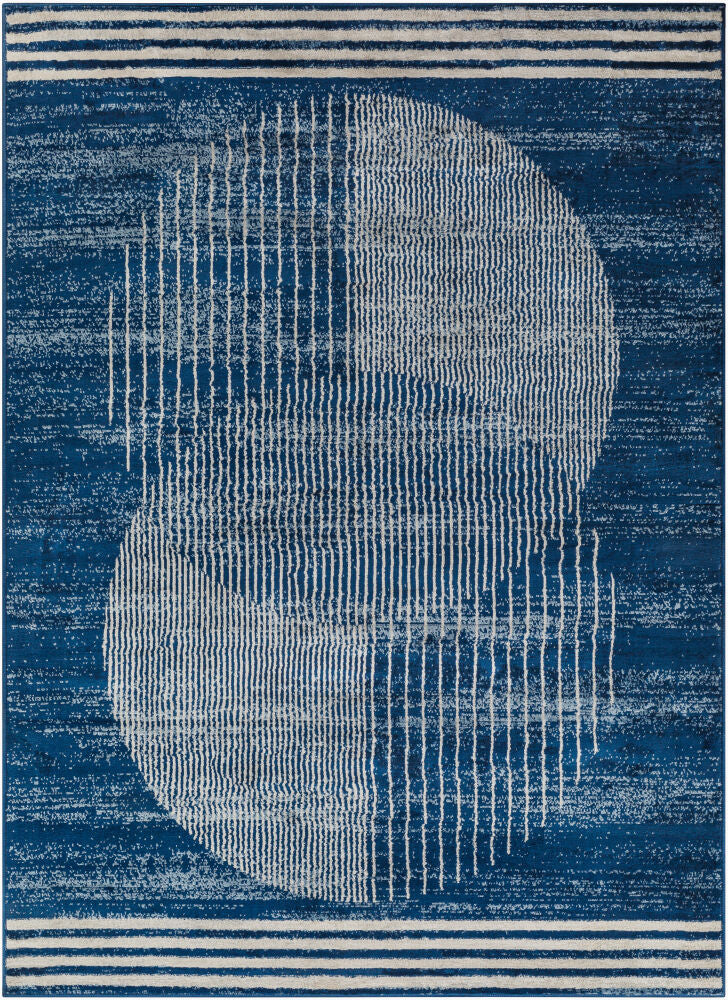 Surya Floransa FSA-2380 Dark Blue  Modern Machinemade Rug