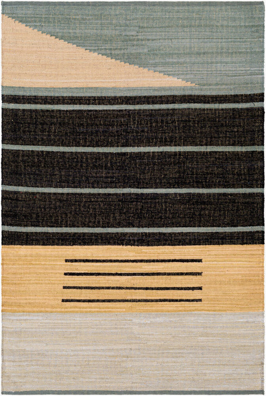 Surya Fulham FHM-2301 Black  Modern Woven Rug