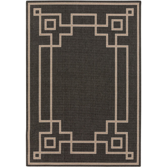 Surya Alfresco ALF-9630 Black  Cottage Machinemade Rug