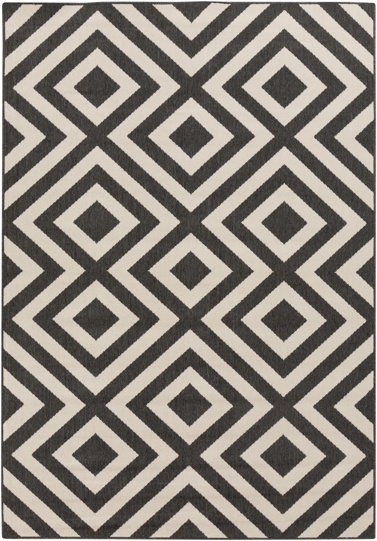 Surya Alfresco ALF-9639 Black  Modern Machinemade Rug