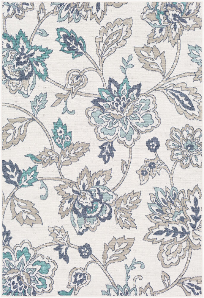 Surya Alfresco ALF-9674 Pale Blue  Cottage Machinemade Rug