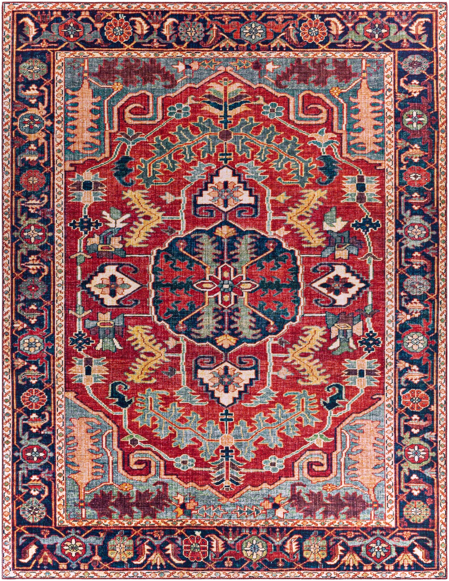 Surya Iris IRS-2317 Dark Blue  Traditional  Rug