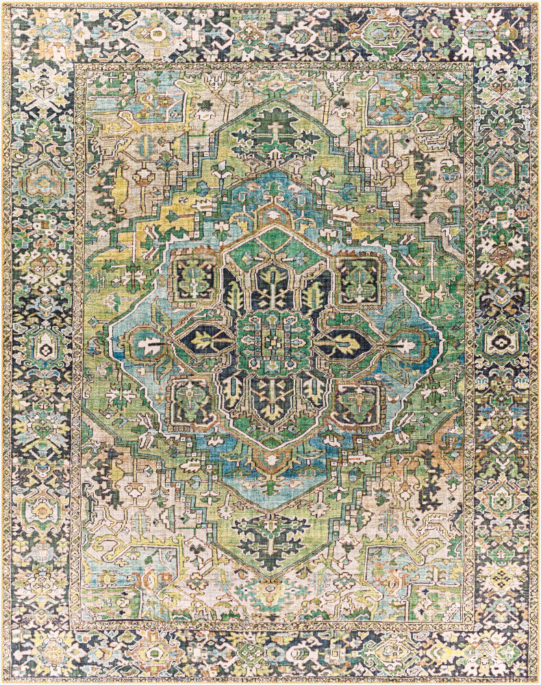 Surya Iris IRS-2361 Medium Green  Traditional  Rug