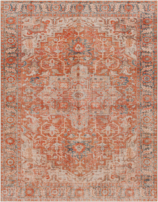 Surya Lavable LVB-2303 Rust  Traditional  Rug